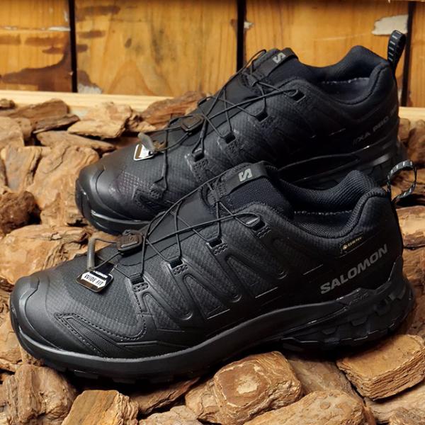 サロモン SALOMON スニーカー トレイルランニングシューズ ワイド ゴアテックス L47277000 XA PRO 3D V9 WIDE GTX メンズ BLACK PHANTOM PEWTER 正規取扱店