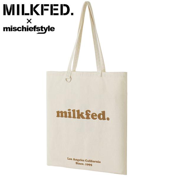 コラボ ミルクフェド MILKFED. トートバッグ ミスチーフスタイル フラット ライトトート クーパー ウィロゴ 103244053007 FW24 別注モデル 正規取扱店