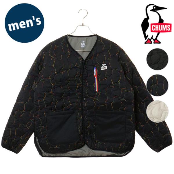 チャムス CHUMS ブービーステッチパデッドカーディガン CH04-1469 FW25 M Booby Stitch Padded Cardigan メンズ キルティングジャケット アウトドア 正規取扱店