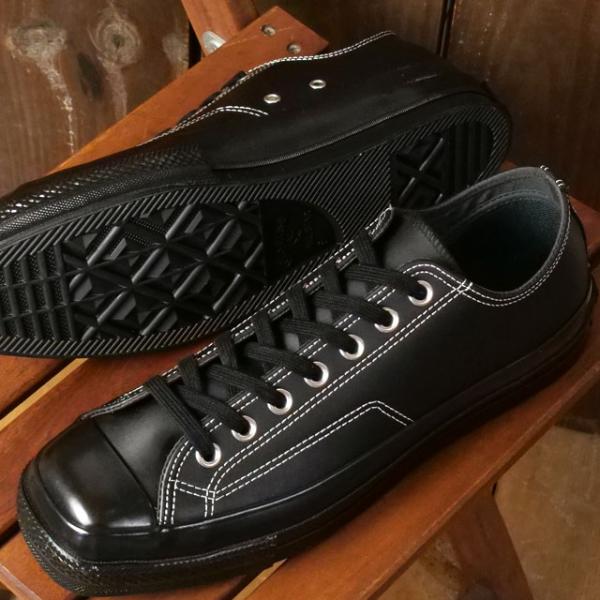 コンバース CONVERSE スニーカー オールスター スクエアトゥ レザー ローカット 31316371 HO25 メンズ BLACK BLACK 正規取扱店