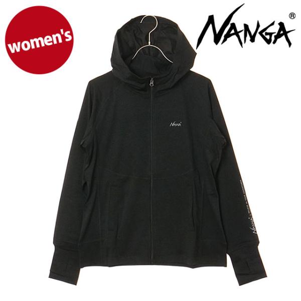 ナンガ NANGA レディース エアーフレックス ラッシュガード ジップパーカー ウィメンズ N2501-1P520B SS26 AirFlex RASH GUARD ZIP PK W BLK  正規取扱店