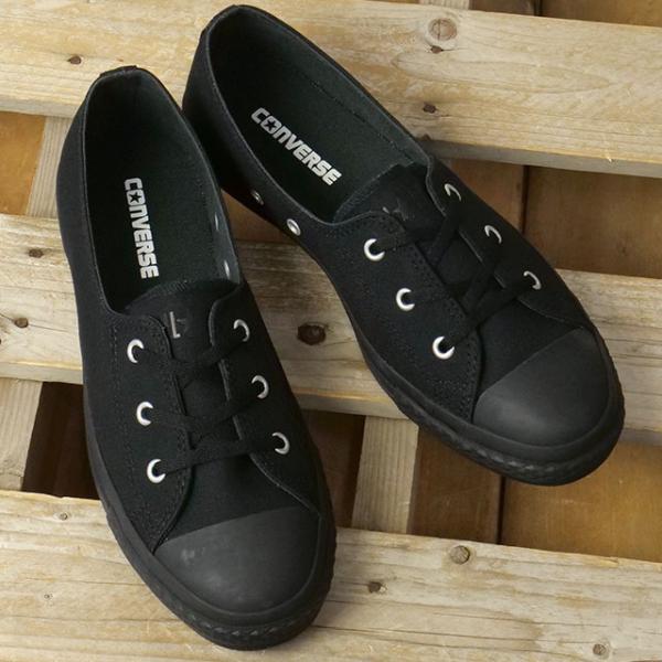 コンバース CONVERSE スニーカー レディース オールスター LP パンプス ローカット 31318271 ALL STAR LP PUMPS OX 靴 シューズ 黒 BLACKMONOCHROME 正規取扱店