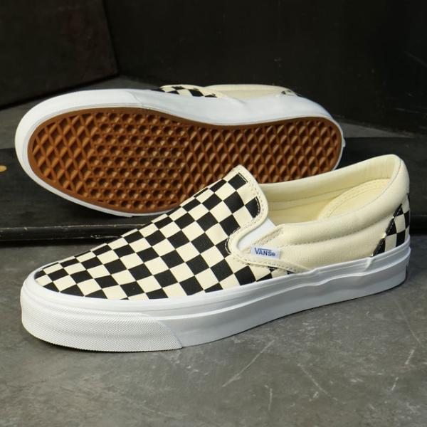 バンズ VANS スニーカー メンズ LX スリップオン リイシュー 98 VN000CSE2BO LX Slip-On Reissue 98 シューズ スリッポン CHECKERBOARD-BLACK 正規取扱店