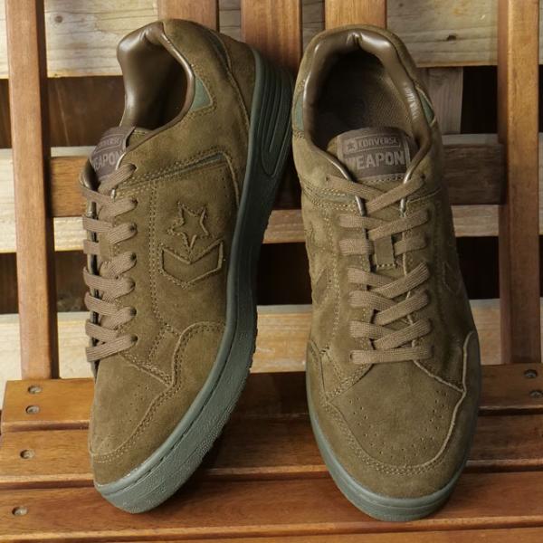 コンバース CONVERSE スニーカー ウェポン スエード ローカット [33702890 FW26] WEAPON SUEDE OX 靴 シューズ ブラウン DARK-BROWN 正規取扱店