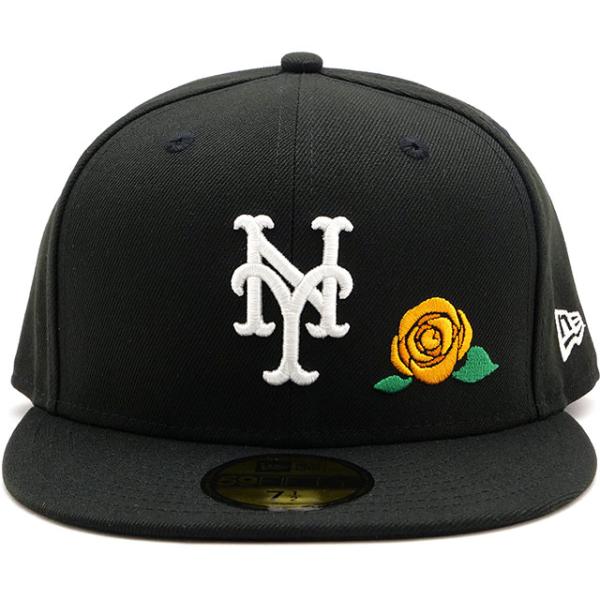 ニューエラ キャップ NEW ERA CAP 59FIFTY ウィズローズ ニューヨーク メッツ 14668145 5950 WITH ROSE NEYMET メンズ レディース 帽子 ブラック 正規取扱店