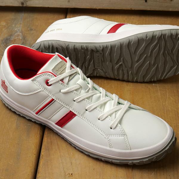 アドミラル Admiral スニーカー メンズ アルビー 133801-69 SS26 AD-801 ALBIE ローカット シューズ タウン カジュアル ホワイト White Red 正規取扱店