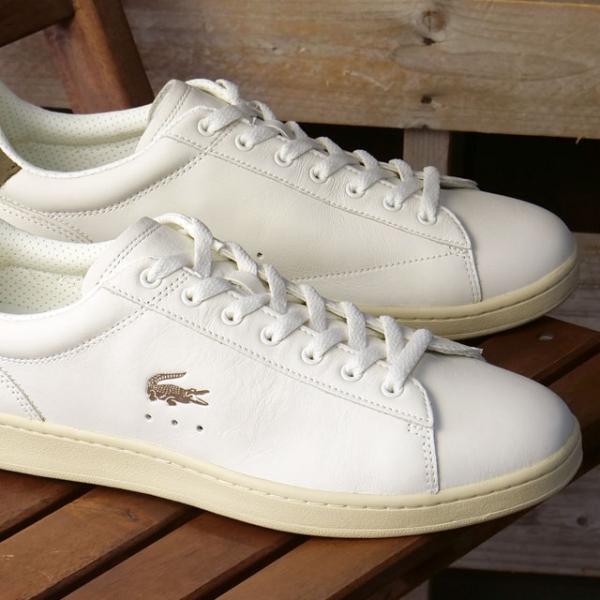 ラコステ LACOSTE スニーカー メンズ カーナビー セット 226 4 SMA 52SMA0146 CARNABY SET 226 4 SMA シューズ レザー ホワイト 2F5 OFF-WHT DK.BRW 正規取扱店