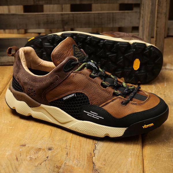返品送料無料 フラワーマウンテン Flower MOUNTAIN スニーカー バックカントリー FM66-1-062 BACK COUNTRY メンズ 靴 防水 Shrink-brown 正規取扱店