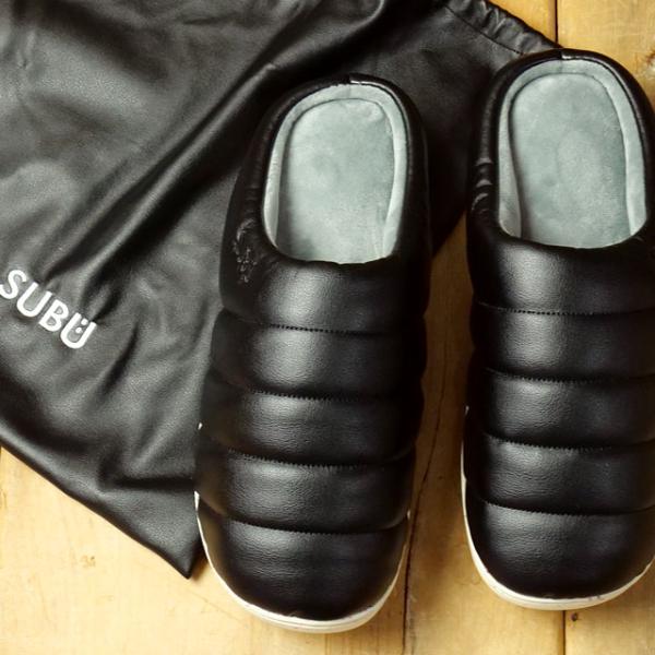 スブ SUBU 冬用サンダル アールイーエコレザー SR-131 FW25 SUBU Re：ECO LEATHER クロッグ キャンプ アウトドア サステナブル BLACK 正規取扱店