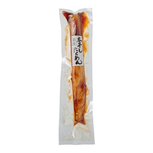 本干したくあん　１本原材料 漬け原材料［食塩、しょうゆ、醸造酢、アミノ酸液、ぬか類、果糖ブドウ糖液糖、発酵調味料］/調味料、甘味料（ステビア、甘草）、保存料（ソルビン酸K）、酒精、酸化防止剤（ビタミンC）、（一部に小麦・大豆を含む）※クリッ...