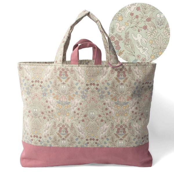 ●商品仕様素材：綿100％サイズ：縦30cm　横40cm　底マチ4cm　持ち手14cm内ポケット　縦16cm　横21cm製造国：日本●商品の主な特徴・安心の日本製！当社で丁寧に縫製しました。・マチ付きでお道具箱も絵本もOK・内側にお名前タグ...