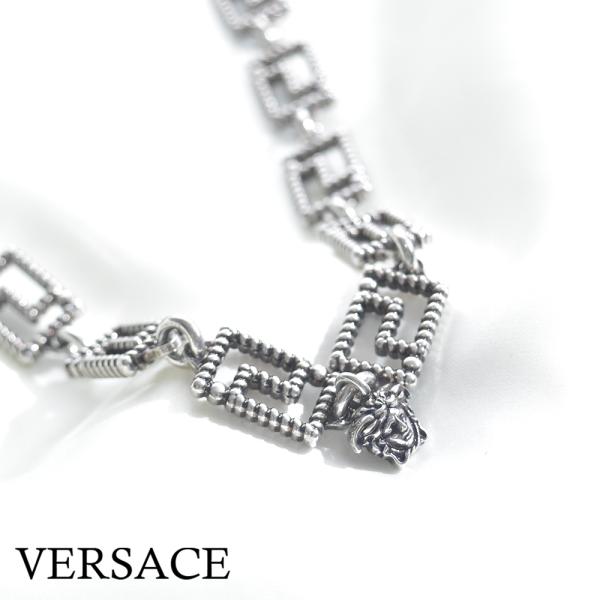 VERSACE ヴェルサーチ ネックレス メンズ アンティーク シルバー