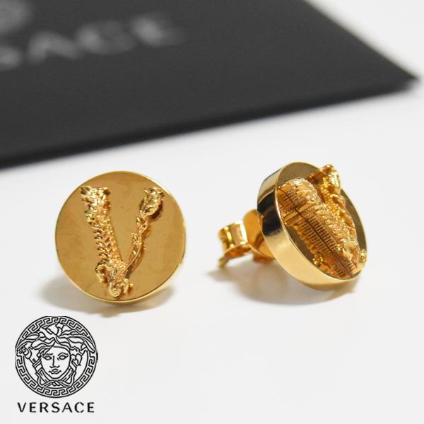 VERSACE ヴェルサーチ ピアス ゴールド サークル 小さめ メンズ VERSACE ヴェルサーチ ピアス ゴールド サークル 小さめ メンズ
