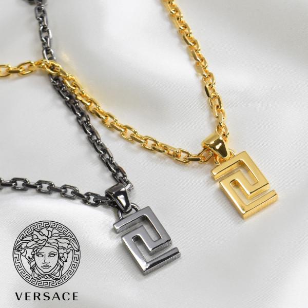 大阪直営店舗 Sale【VERSACE】ロゴ入りネックレス*グレカ*大人の男マスト - www.gorgas.gob.pa