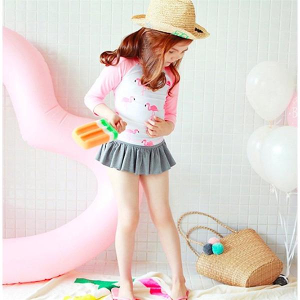 訳あり 100 子供 女の子 水着 3点セット フラミンゴ ピンク 長袖 ラッシュガード キャップ付き Buyee Buyee Japanese Proxy Service Buy From Japan Bot Online