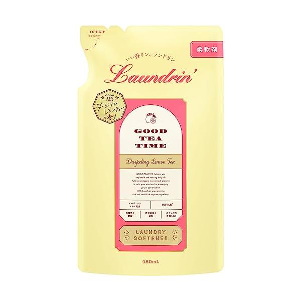 他サイト： ランドリン 液体 柔軟剤 ダージリンレモンティーの香り 詰め替え 480mlの商品画像