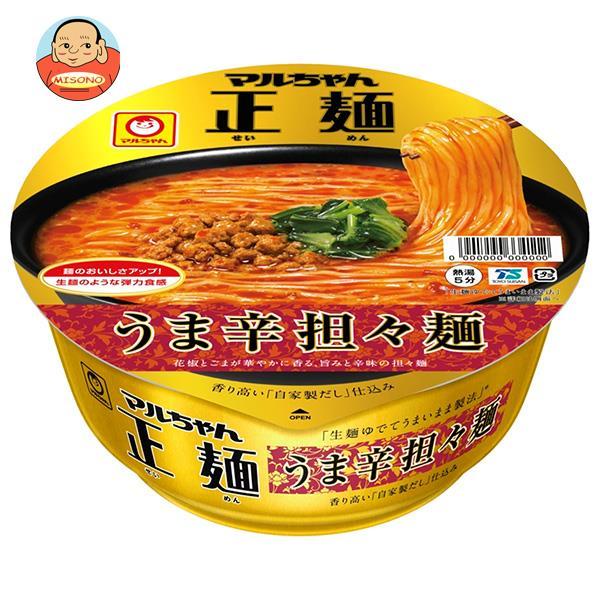 東洋水産 マルちゃん正麺 カップ うま辛担担麺 126g×12個入｜ 送料別