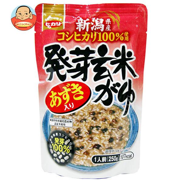 ヒカリ食品 あずき入り 発芽玄米がゆ 250gパウチ×24個入｜ 送料別