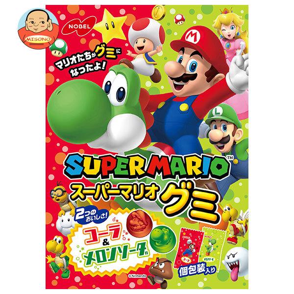 NOBEL ノーベル製菓 スーパーマリオグミ コーラ&メロンソーダ 85g×6袋