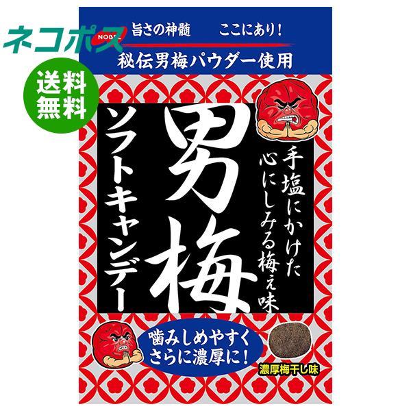 【全国送料無料】【ネコポス】ノーベル製菓 男梅ソフトキャンデー 35g×6袋入