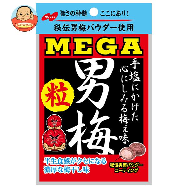 男梅 ノーベル製菓 MEGA 粒 36g×6個入｜ 送料別 : 味園サポート ヤフー