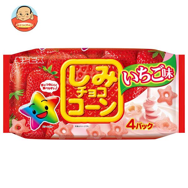 ギンビス しみチョココーン いちご味 4P 88g×12個入｜ 送料別 : 味園
