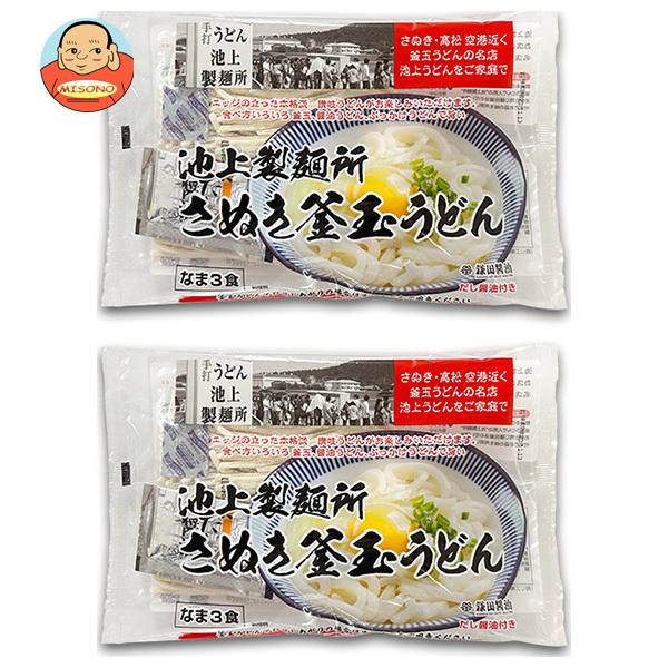 [爆買 お中元] さぬき麺心 池上製麺所特製 釜玉うどん (3食入×2袋)×1個入 メーカー 問屋直送｜ 送料無料