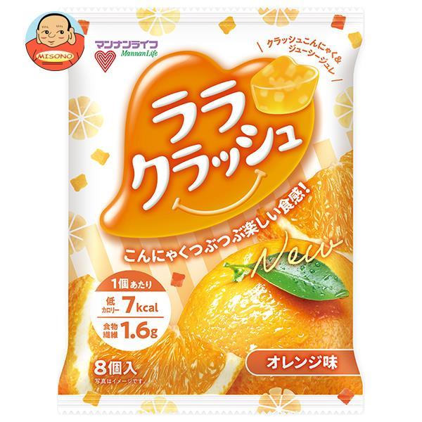 マンナンライフ 蒟蒻畑 ララクラッシュ オレンジ味 24g×8個×12袋入