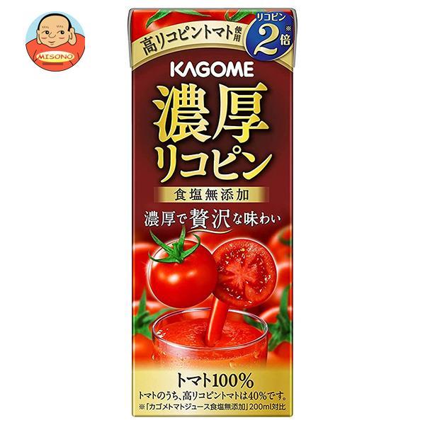 カゴメ 濃厚リコピン 195ml紙パック×24本入｜ 送料別