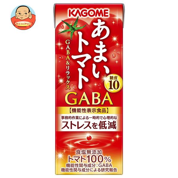 カゴメ あまいトマト GABA&amp;リラックス【機能性表示食品】 195ml紙パック×24本入｜ 送料別