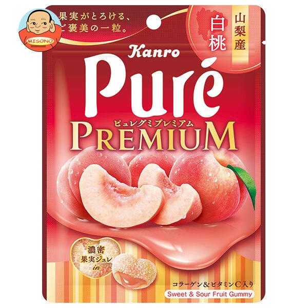 まとめ買いで送料がオトク！3ケースまでは、送料1個口（1梱包）の配送料金でお届けします。1袋あたりの商品価格155円（税別）お菓子 Pure 袋 白桃 モモ グミ