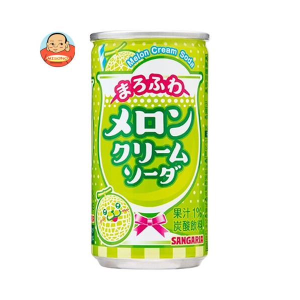 サンガリア まろふわメロンクリームソーダ 190g缶×30本入｜ 送料