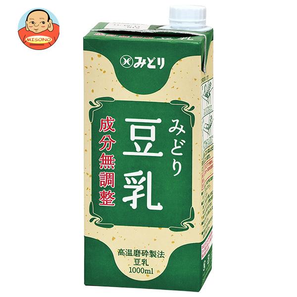 milk！　※他の方はご購入をお控え願います。 九州乳業 みどり 豆乳 成分無調整 1000ml紙パック×12(6×2)本入
