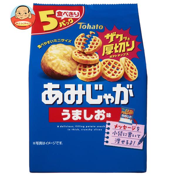 東ハト あみじゃが うましお味 5P 75g(15g×5袋)×12袋入｜ 送料別