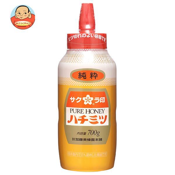 サクラ印 加藤美蜂園 純粋ハチミツ 700g×12本入｜ 送料別 : 味園