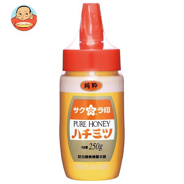 はち@即購入可能　おまとめ サクラ印 加藤美蜂園 純粋ハチミツ 250g×12本入｜ 送料別 : 味園