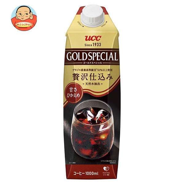 UCC ゴールドスペシャル アイスコーヒー 甘さひかえめ 1000ml紙パック