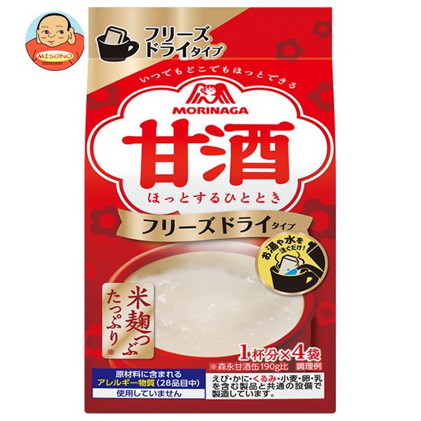 [爆買] 森永製菓 甘酒 フリーズドライ 4袋×10袋入｜ 送料別
