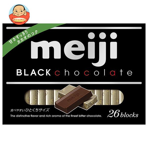 チョコ　rglブラック 明治（meiji） ブラックチョコレートBOX 120g(26枚)×6箱入｜ 送料別