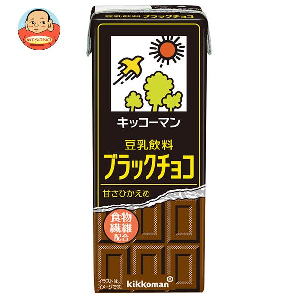 他サイト： キッコーマン 豆乳飲料 ブラックチョコ 200ml紙パック×18本入｜ 送料別の商品画像