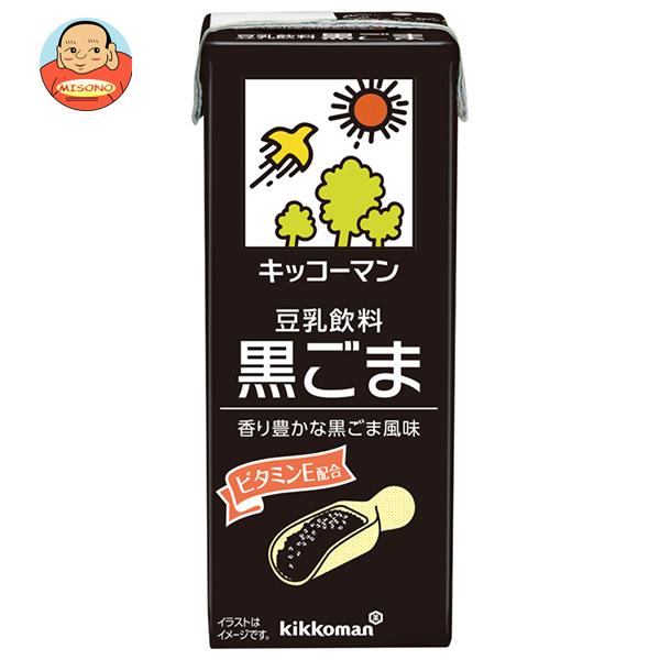 キッコーマン豆乳 キッコーマン 豆乳飲料 黒ごま 200ml紙パック×18本入