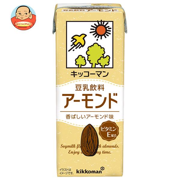 キッコーマン豆乳 キッコーマン 豆乳飲料 アーモンド 200ml紙パック×18