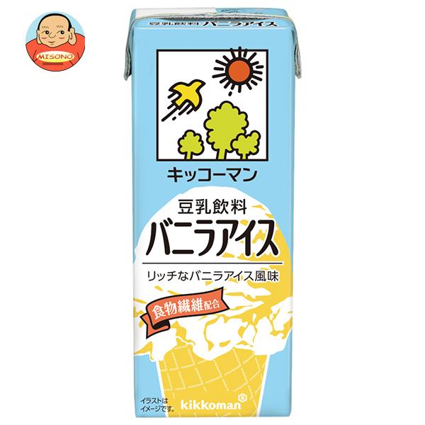 キッコーマン 豆乳飲料 バニラアイス 200ml紙パック×18本入｜ 送料別
