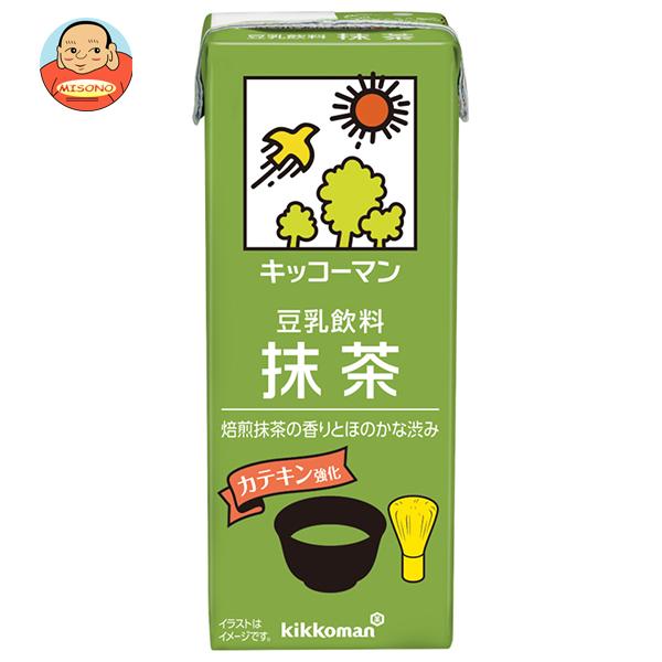 キッコーマン豆乳 キッコーマン 豆乳飲料 抹茶 200ml紙パック×18本入