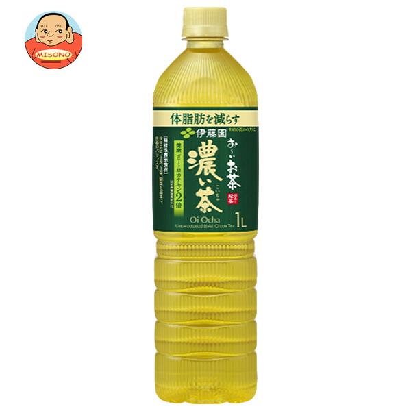 伊藤園 お〜いお茶 濃い茶スリム 1Lペットボトル×12本入｜ 送料別