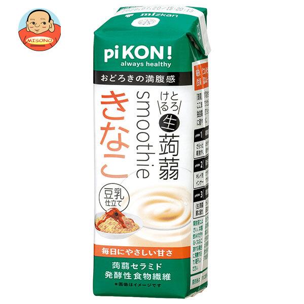 ミツカン pi KON! とろける 生蒟蒻 スムージー きなこ 225ml×12本入｜ 送料別