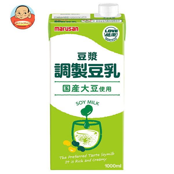 マルサンアイ 調整豆乳 豆ジャン 1000ml紙パック×6本入｜ 送料別