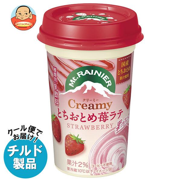 マウントレーニア 送料無料 森永乳業 クリーミー とちおとめ 苺ラテ