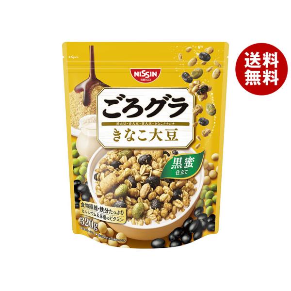 日清シスコ ごろグラ きなこ大豆 320g×8袋入×(2ケース)｜ 送料無料