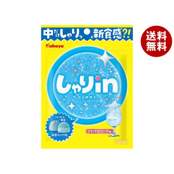Kabaya カバヤ しゃりinグミ ソーダ 52g×10袋入｜ 送料無料 : MISONOYA